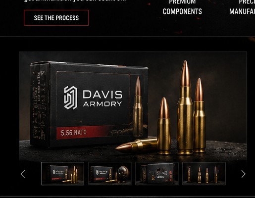 Davis Armory ammunition product presentation